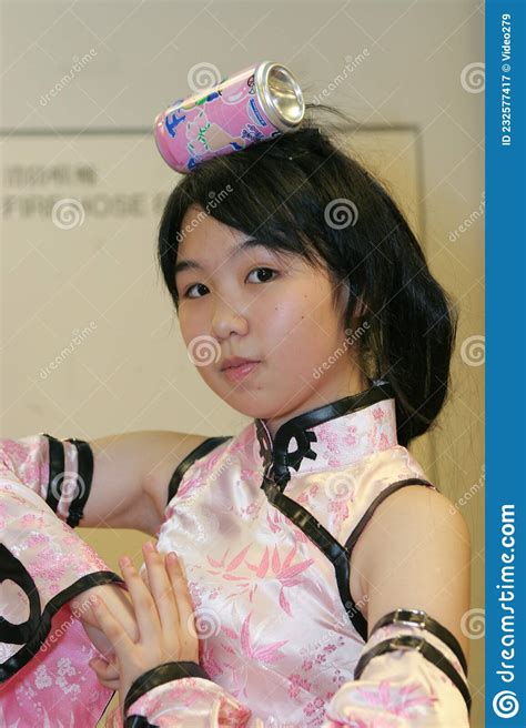 9 July 2005 Japan Anime Cosplay Young Asian Girl Dressed Cosplay