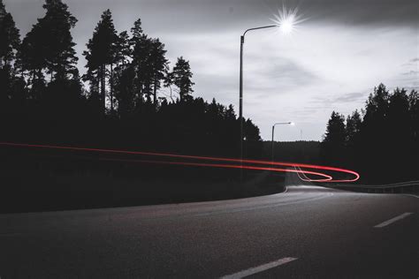 Hintergrundbilder Straße Langzeitbelichtung Dunkel 1920x1280