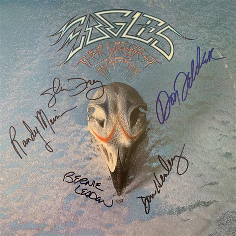 Sold Price Eagles Their Greatest Hits 1971 1975 Signed Album May 6