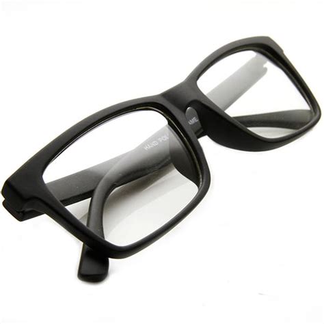 Square Dapper Retro Horn Rimmed Rivet Temple Clear Lens Glasses
