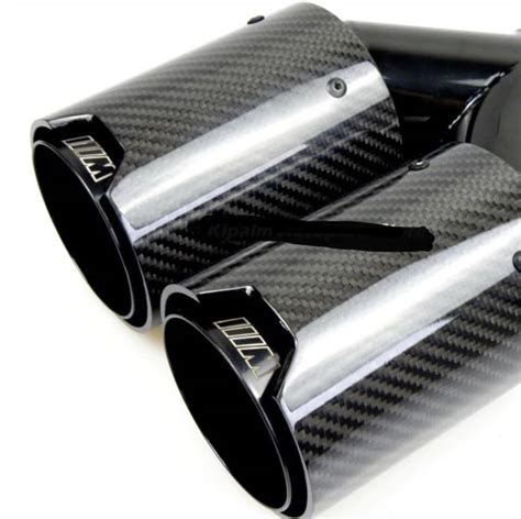 Motors Parts And Accessories Universal M Logo Carbon Fiber Exhaust Tips