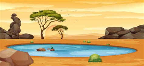 Waterhole Clip Art Vector Images And Illustrations Istock