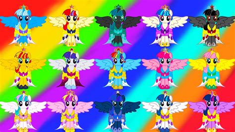 My Little Pony Transforms Color Swap Mane 6 Alicorns Princess