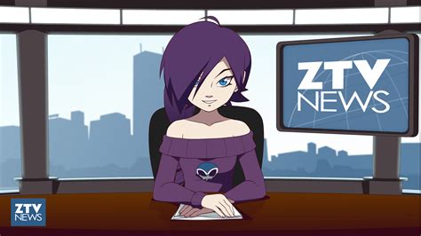 Zone Tan Zone Sama Anime Girls Anime Purple Hair Blue Eyes Wallpaper