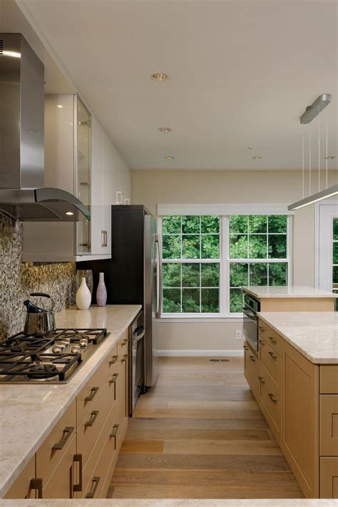 Midcentury Modern Galley Kitchen Features Neutral Cabinetry Hgtv