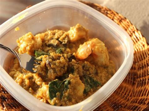 The key to making weeknight dinners a breeze is finding recipes that allow you to prep components in advance. Make-Ahead Curried Coconut Quinoa with Shrimp and Basil | Recipe | Coconut quinoa, Basil recipes ...