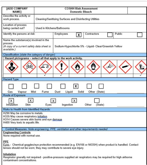 Safety Data Sheet Coshh Risk Assessment Web Page Png Clipart My Xxx