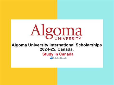 Algoma University International Scholarships 2024 25 Canada