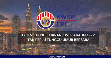 Pengeluaran kwsp kategori ini adalah lanjutan daripada pengeluaran umur 55 tahun dan ia memenuhi keperluan ahli yang memilih untuk melanjutkan umur persaraan dan sambung bekerja selepas umur 55 tahun. 17 Jenis Pengeluaran KWSP Akaun 1 & 2 Tak Perlu Tunggu ...