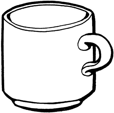 Coffee Mugs Coloring Pages