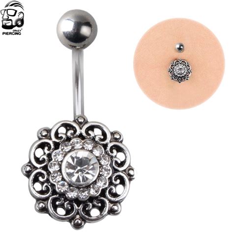 2017 New Arrival 1pc Steel Fashion Navel Piercings Belly Button Rings Silver Bars Navel Rings