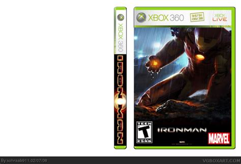 Iron Man Xbox 360 Box Art Cover By Sohraab911