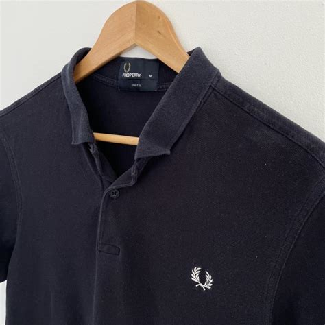 Fred Perry Classic Polo Shirt Navy Size Medium Reg Depop