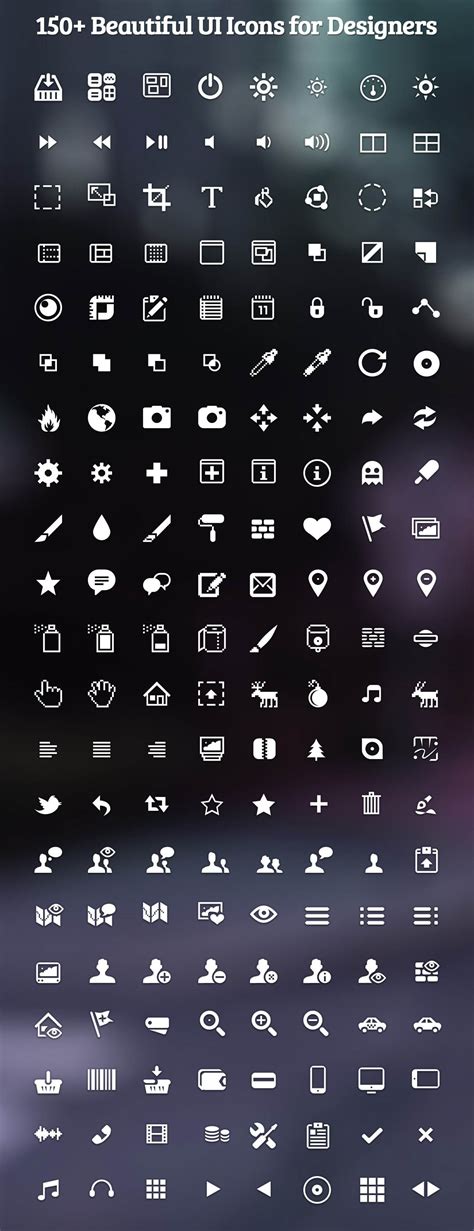 150 Beautiful Ui Icons For Designers Graphic Design Junction