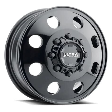 16 Inch 16x6 Ultra 002rbk Modular Dually Black Wheels Rims 8x65 8x165