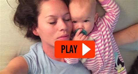 Video When This Tired Mom Tried To Sleep Her Newborn Did Something That Made Me Crack Up