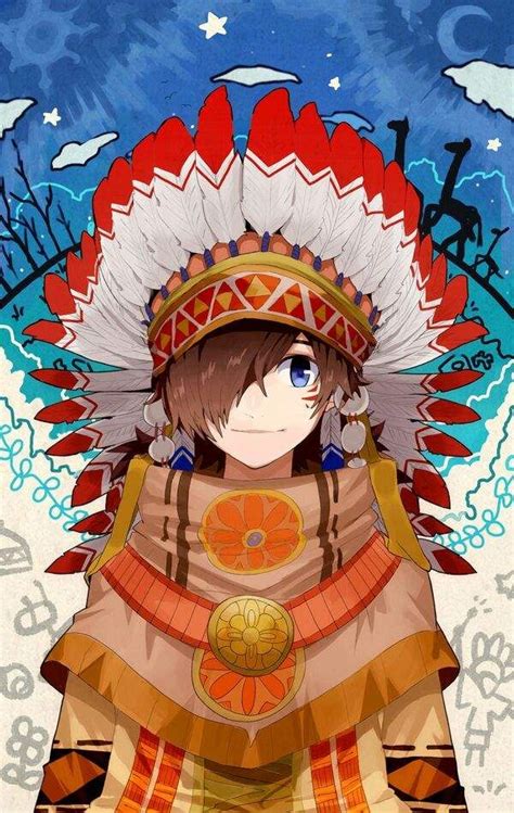 Anime And Native American Mix Anime Anime Drawings Boy Cute Anime Boy