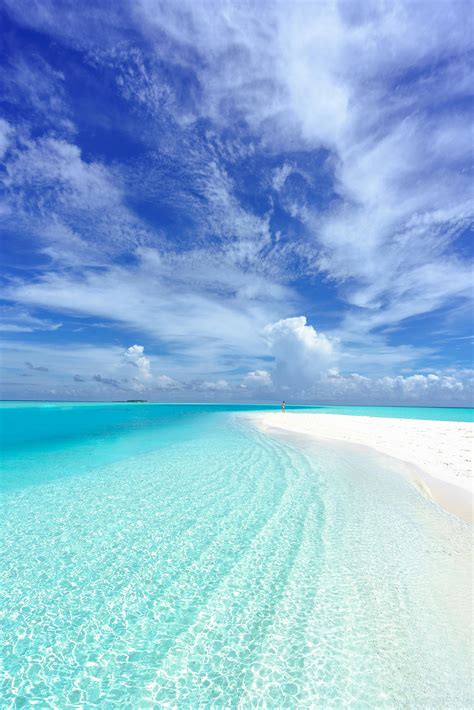 Photo Of Beach Under Blue Sky Scenery · Free Stock Photo