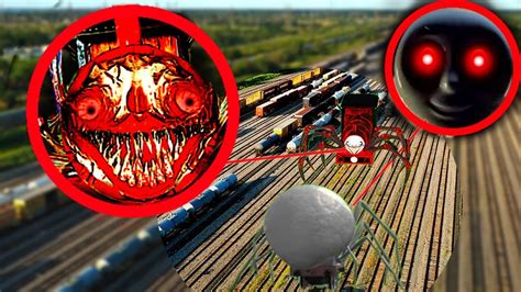 Drone Catches Choo Choo Charles Vs Thomasexe Haunted Railroad Fight