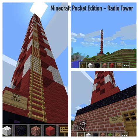 Minecraft Radio Tower By Loopingstar Pocket Edition Flickr