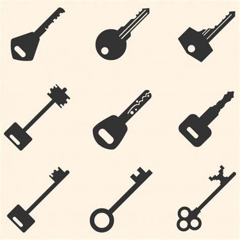 Keys Icons Stock Vector Image By ©nikiteev 51377333