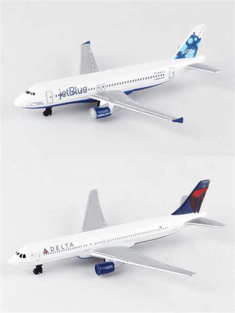 Jetblue Delta Airlines Diecast Airplane Package Two 55 Diecast