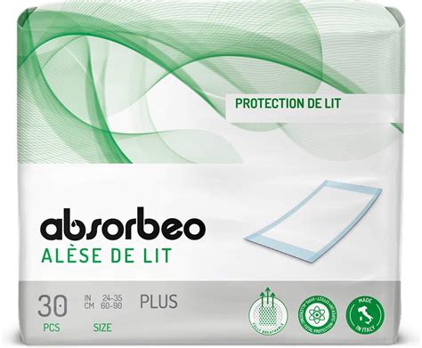 Absorbeo Alèse De Lit Plus Protection De Lit 60 X 90 Cm 30
