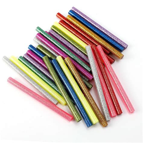 36 X Glitter Glue Sticks Hot Melt Adhesive 100mm X 7mm For Heating Gun