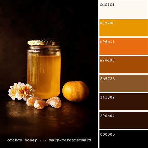 Orange Honey Palette Brown Color Palette Orange Palette Color