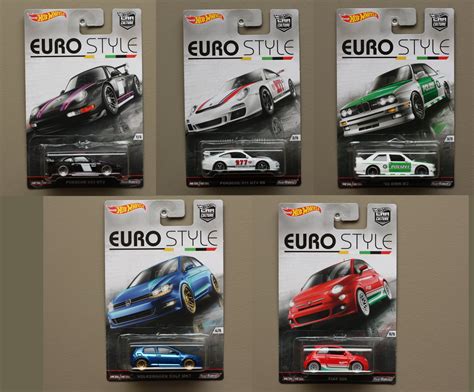 Hot Wheels 2016 Car Culture Euro Style Complete Set Of 5 Porsche