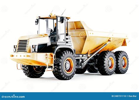 3d Articulated Dump Truck Heavy Construction Machinery Stock