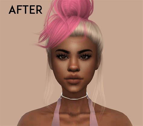 Leahlilith Bubblegum Bun Mesh Edit Nonvme Sims On Patreon Sims Hair