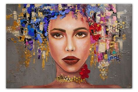 Abstract And Modern Paintings Osnat Fine Art Abstract Portrait