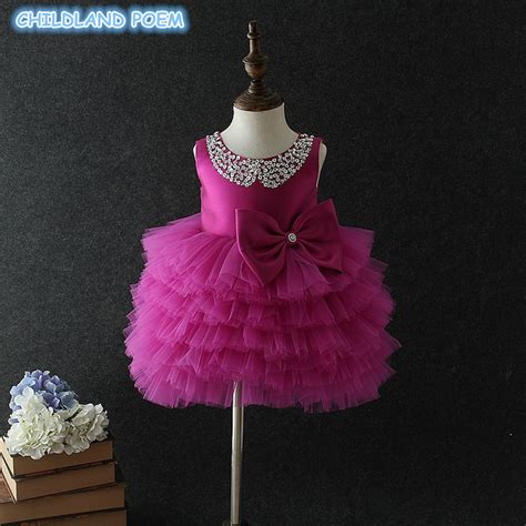 Baby First 1st Birthday Dress Newborn Infant Baby Girls Dress Tutu