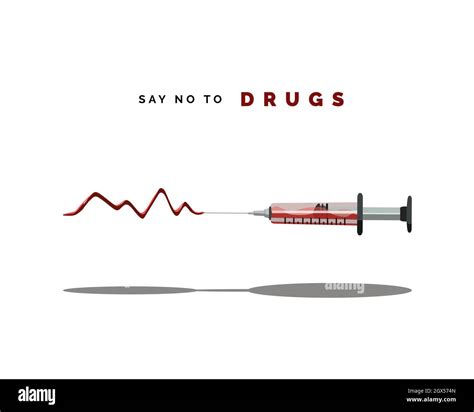 Say No To Drugs Illustration Stock Vector Image And Art Alamy
