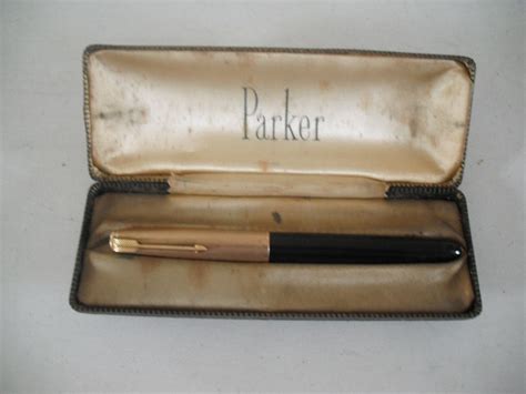 Vintage Parker 51 Black Fountain Pen Boxed By Theantiqueseller On Etsy