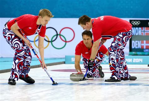 Photos The Norwegian Olympic Curling Teams Wild Uniforms Business