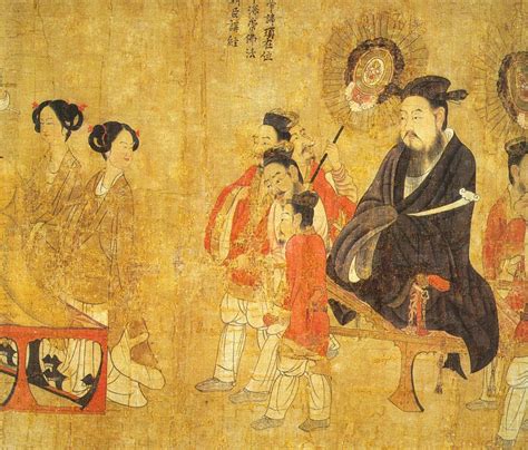Escena China Cuadros Antiguos Pintura China Lienzos