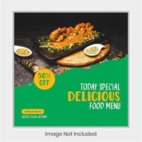 Premium Vector Food Menu Social Media Post Template Or Food Social