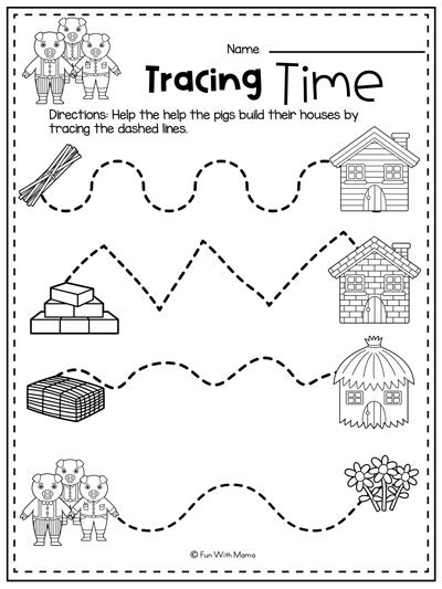 Three Little Pigs Worksheets Worksheets For Kindergarten