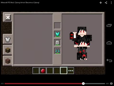 Lol pro (lol skin) a free software. Minecraft PE 0.10.5 Mod: Cyborg Armor ! (Not Re-Textured ...