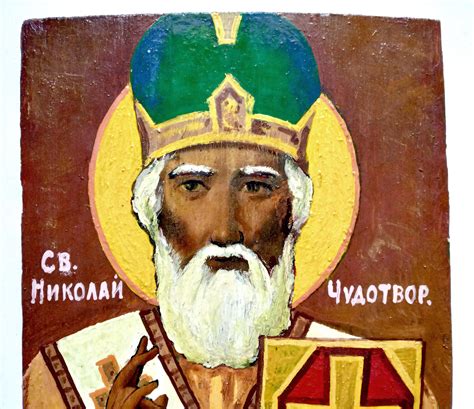 Amazing Russian Orthodox Icon Saint Nicholas Wonderworker Etsy