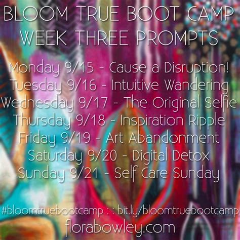 Flora Bowley Bloom True Boot Camp Week Three The Desire Map