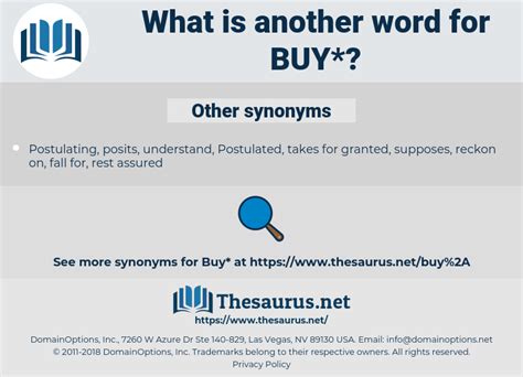 Synonyms For Buy