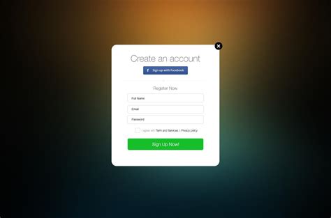 Signup Form Free Psd By Shakil Ali On Dribbble