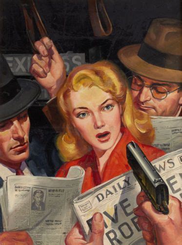 Unknown Art For Nov 1941 Detective Tales Noir Detective Female