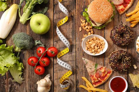 Fast Food Or Health Food Stock Image Colourbox