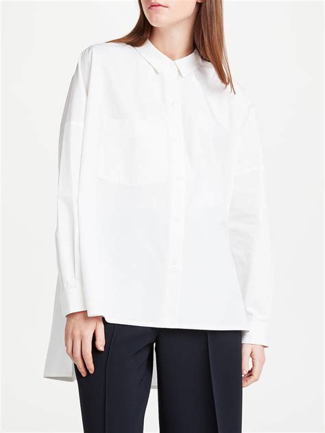 Kin Oversized Shirt White At John Lewis And Partners