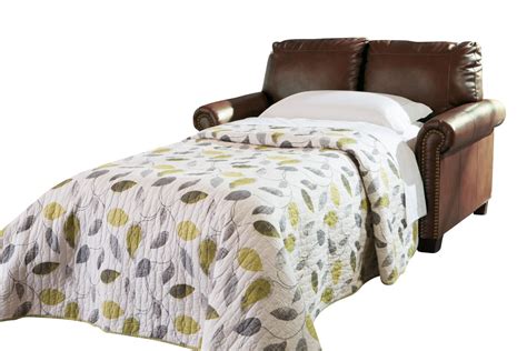 Lottie Durablend® Twin Sofa Sleeper In Chocolate 3800037