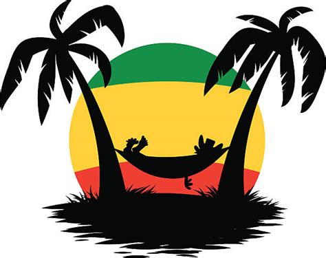 Jamaican Beach Cartoon Illustrations Royalty Free Vector Graphics